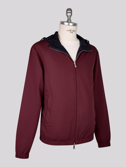 Marco Pescarolo coat burgundy reverse pl