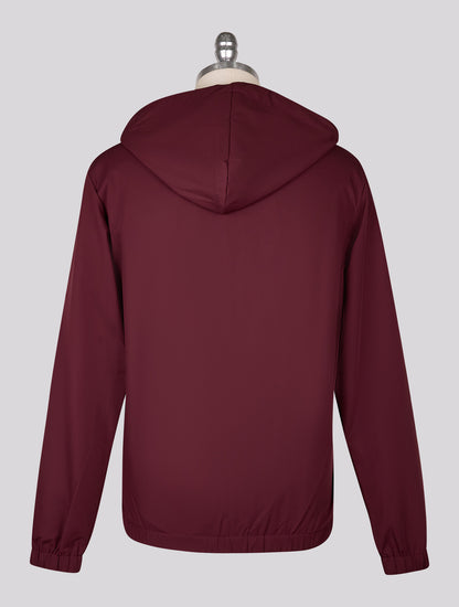Marco Pescarolo coat burgundy reverse pl