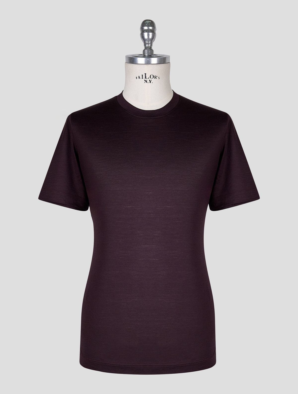 Marco Pescarolo Burgundy Virgin Wool T-Shirt