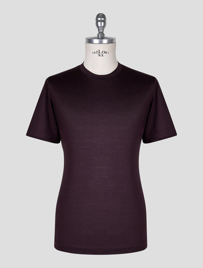 Marco Pescarolo Burgundy Virgin Wool T-Shirt