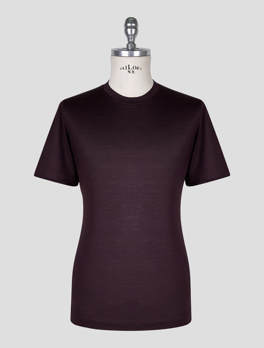 Marco Pescarolo Burgundy Virgin Wool T-Shirt