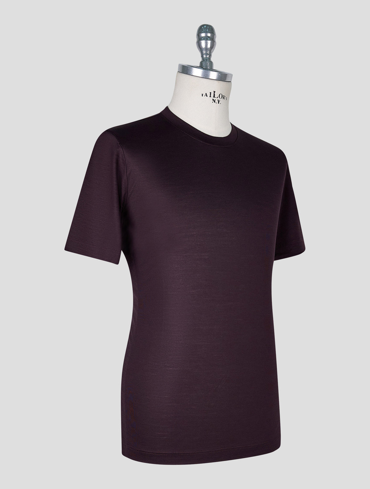 Marco Pescarolo Burgundy Virgin Wool T-Shirt