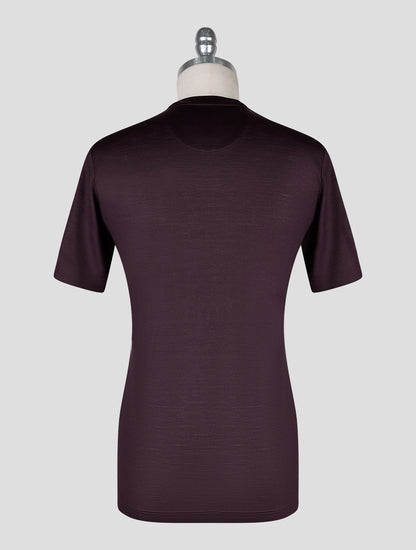 Marco Pescarolo Burgundy Virgin Wool T-Shirt