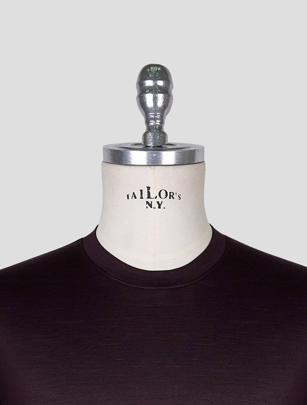 Marco Pescarolo Burgundy Virgin Wool T-Shirt