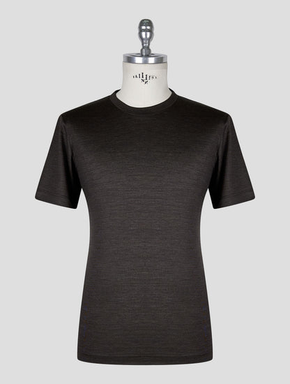 Marco Pescarolo Dark Brown Virgin Wool T-Shirt