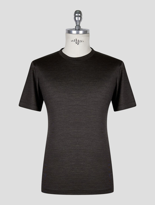 Marco Pescarolo Dark Brown Virgin Wool T-Shirt