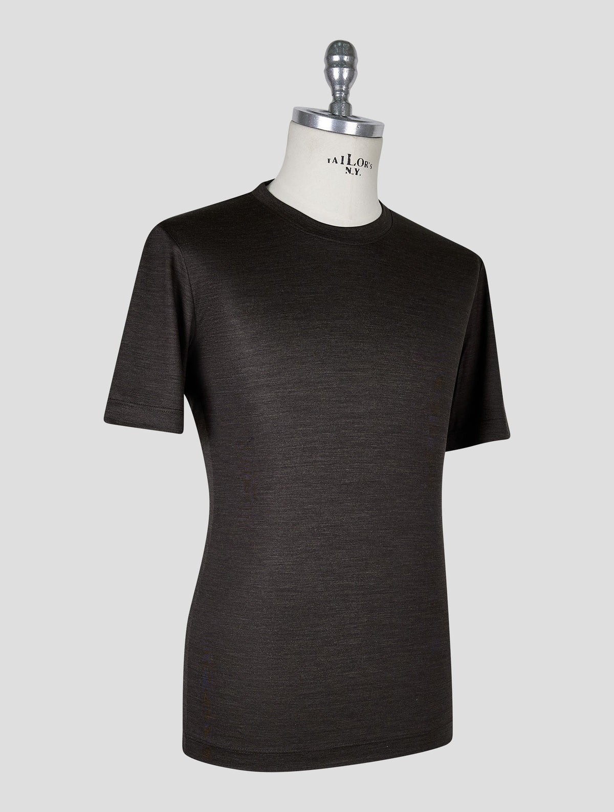 Marco Pescarolo Dark Brown Virgin Wool T-Shirt