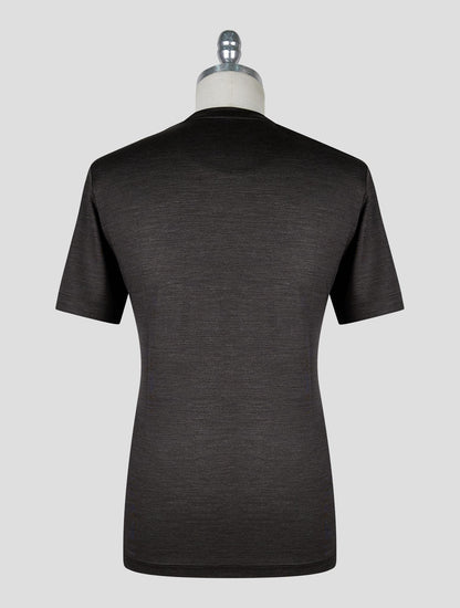 Marco Pescarolo Dark Brown Virgin Wool T-Shirt