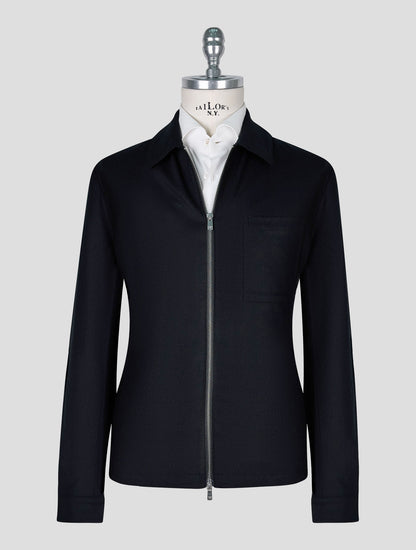 Marco Pescarolo Black Virgin Wool Cashmere Ea Coat