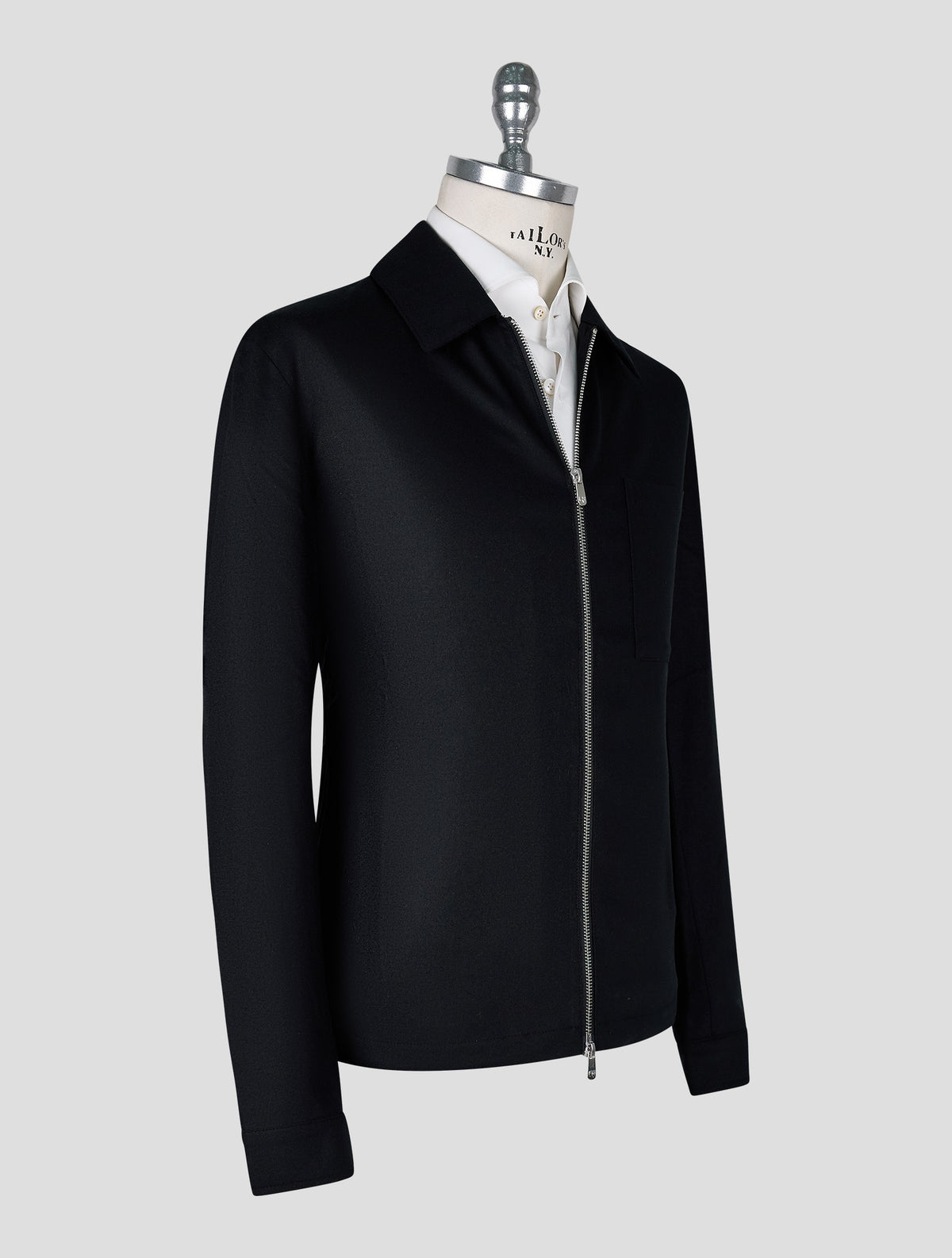 Marco Pescarolo Black Virgin Wool Cashmere Ea Coat