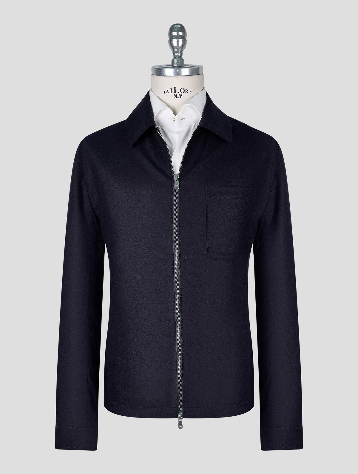 Marco Pescarolo Dark Blue Virgin Wool Cashmere Ea Coat