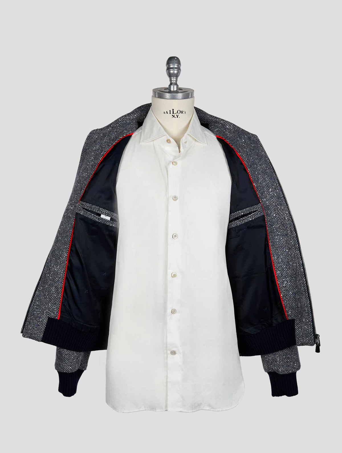 Isaia Gray Cashmere Coat