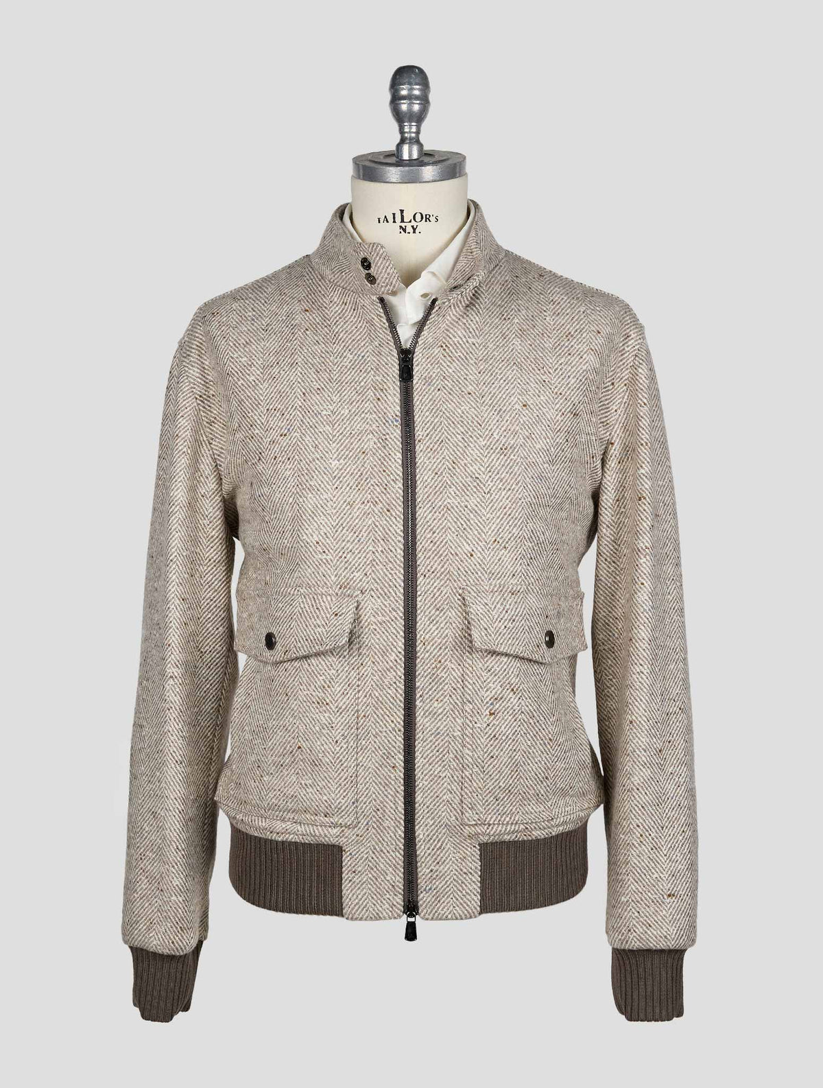 Isaia Gray Cashmere Coat