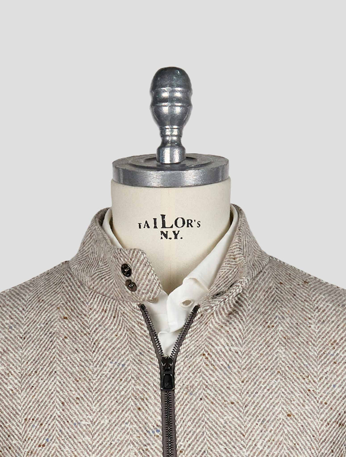Isaia Gray Cashmere Coat