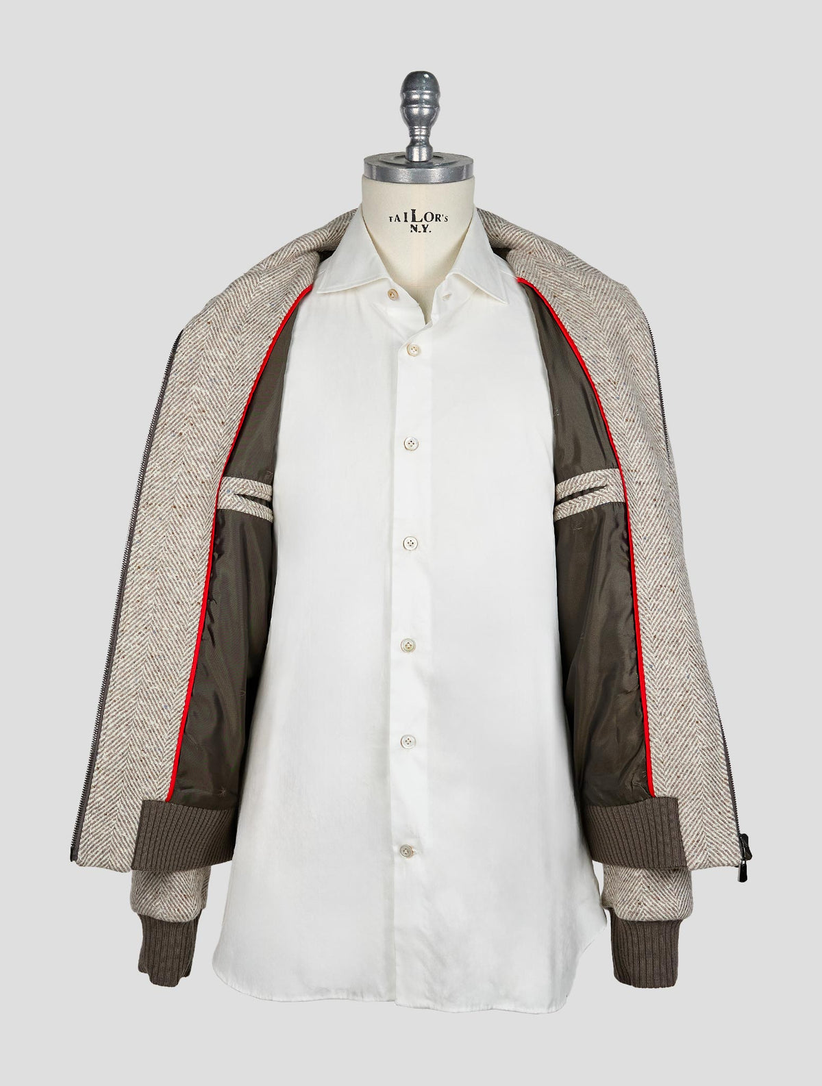 Isaia Gray Cashmere Coat