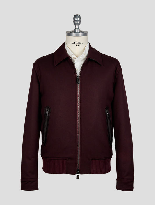 Isaia Wine Wool Ea Pa Coat