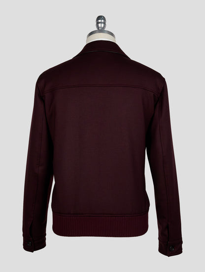 Isaia Wine Wool Ea Pa Coat