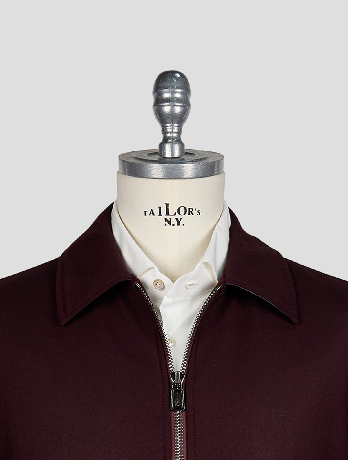 Isaia Wine Wool Ea Pa Coat