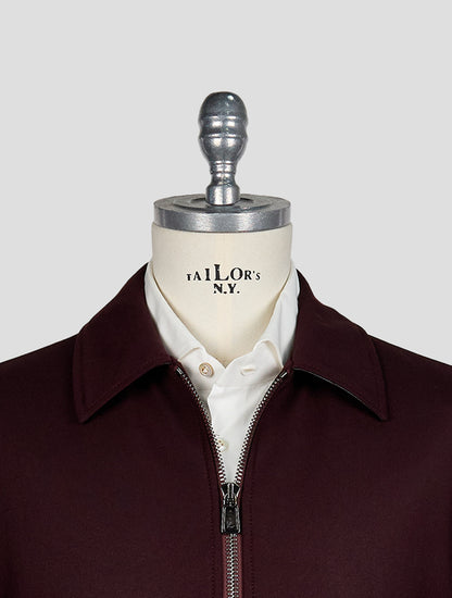 Isaia Wine Wool Ea Pa Coat