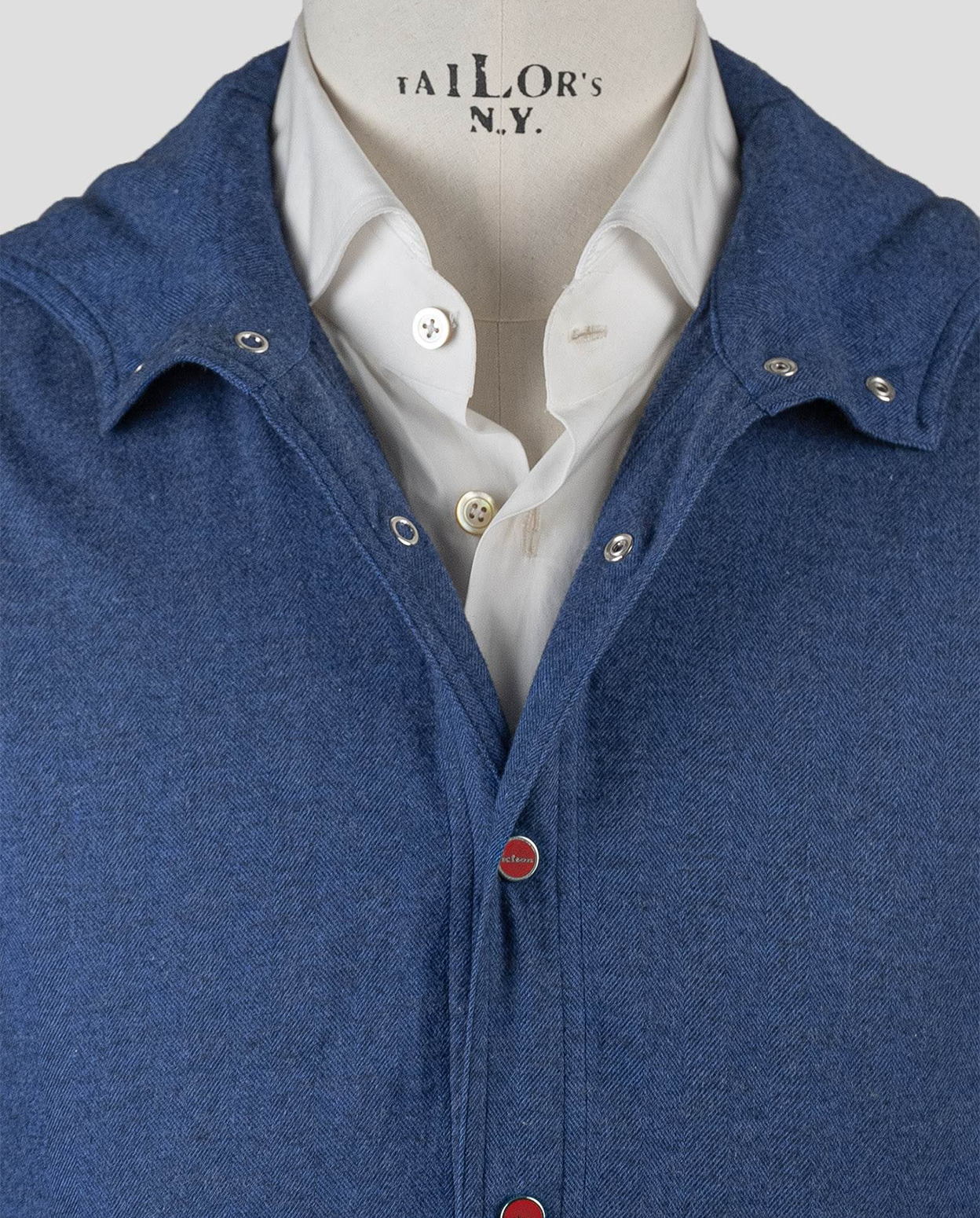 Kiton Chemise en coton bleu Mariano