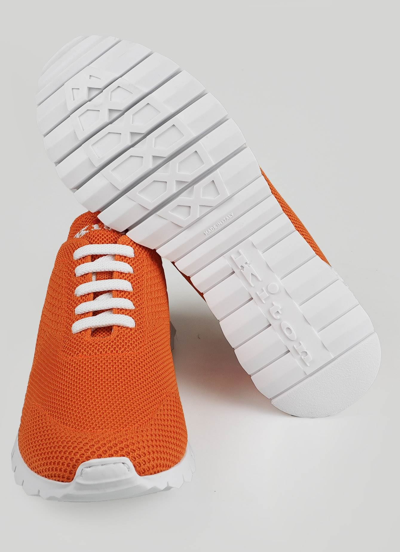 Kiton Orange Baumwolle Ea Sneakers