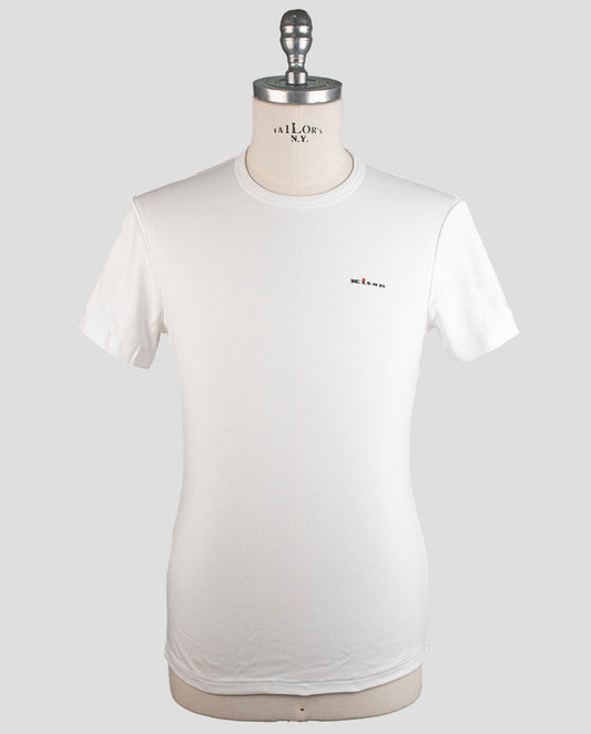 Kiton White Cotton Ea T-Shirt Underwear