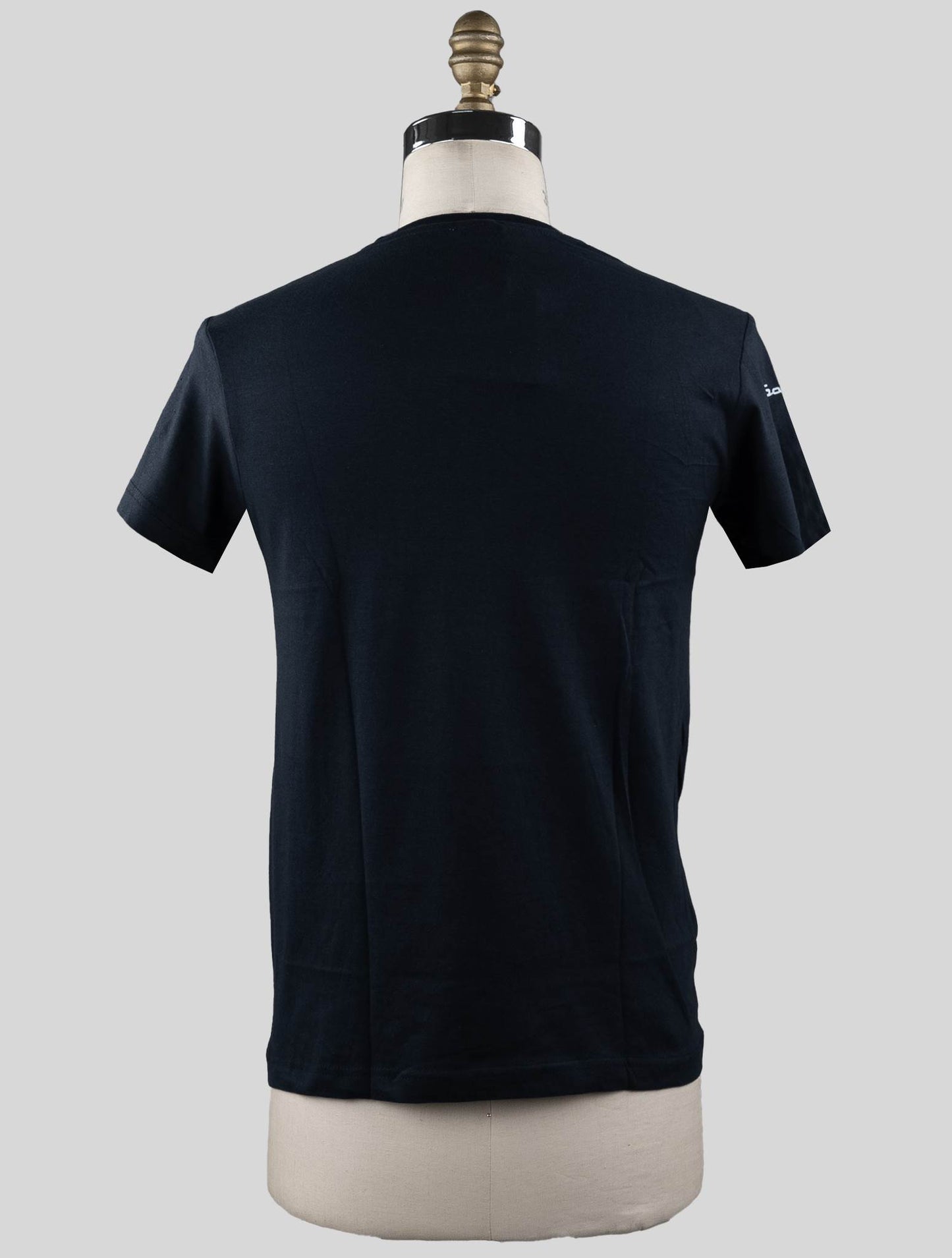 Sartorio Napoli Blå Navy Bomull T-skjort spesialutgave