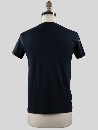 Sartorio Napoli Blaues Marineblaues T-Shirt aus Baumwolle Special Edition