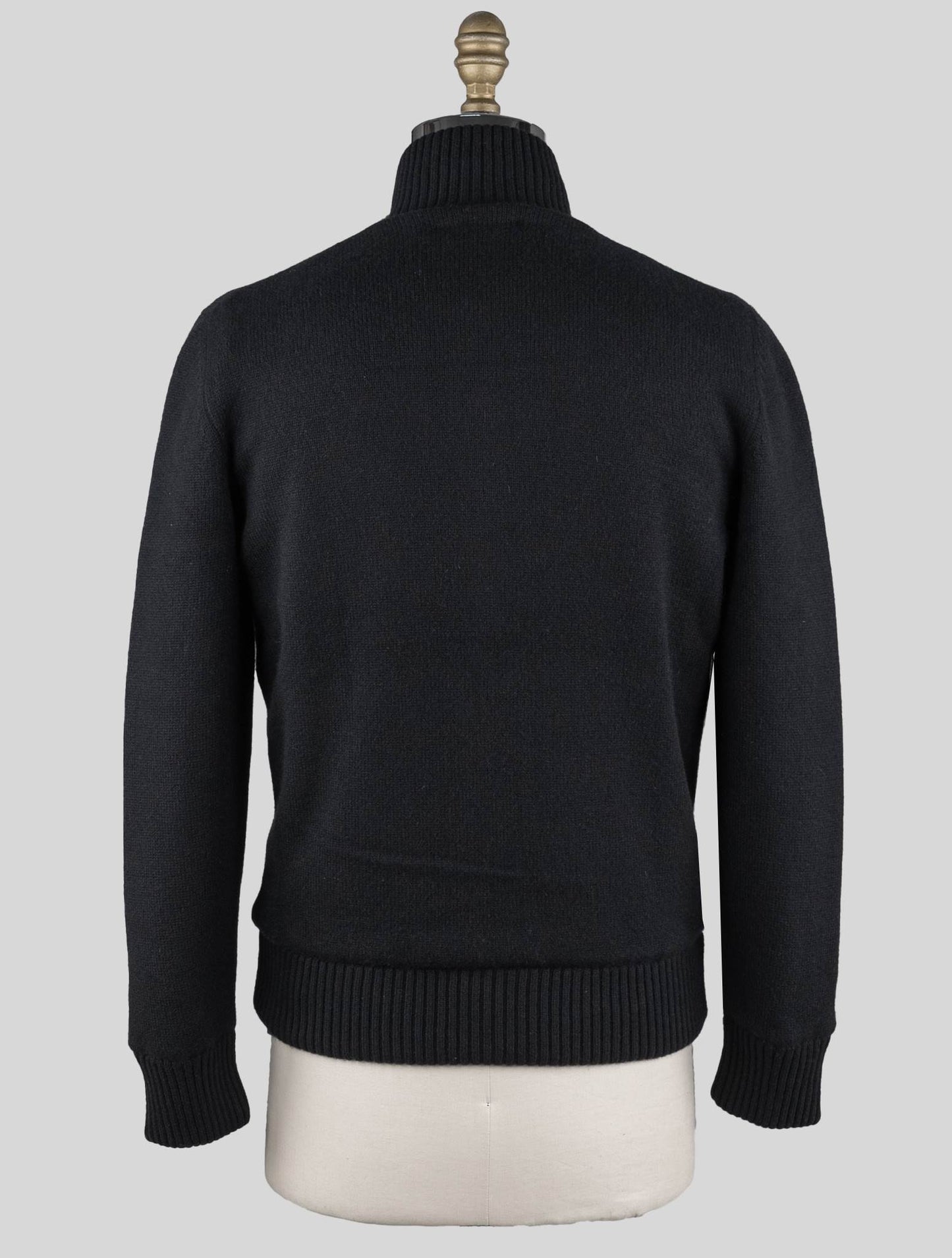 Gran Sasso crni kašmir od umjetnog krzna pl džemper