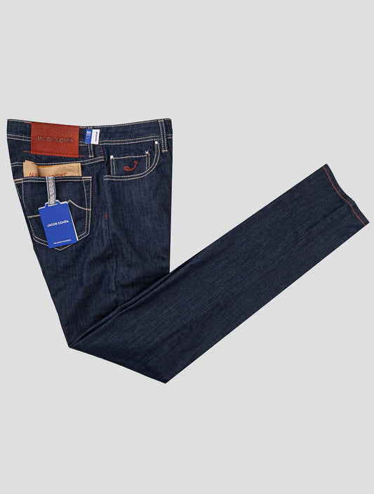 Jacob Cohen Dark Blue Cotton Viscose Blend Jeans