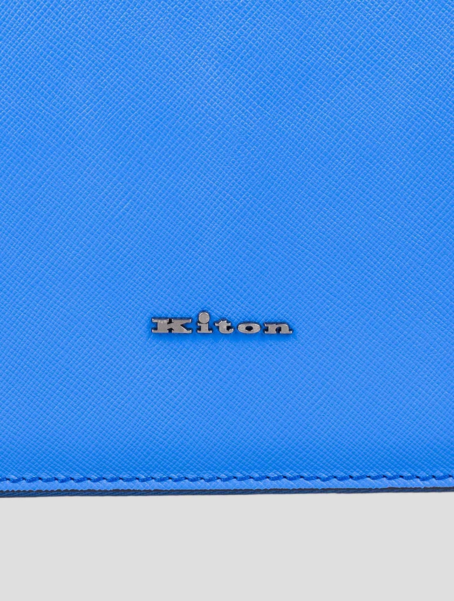 Kiton Light Blue Leather Document Holder