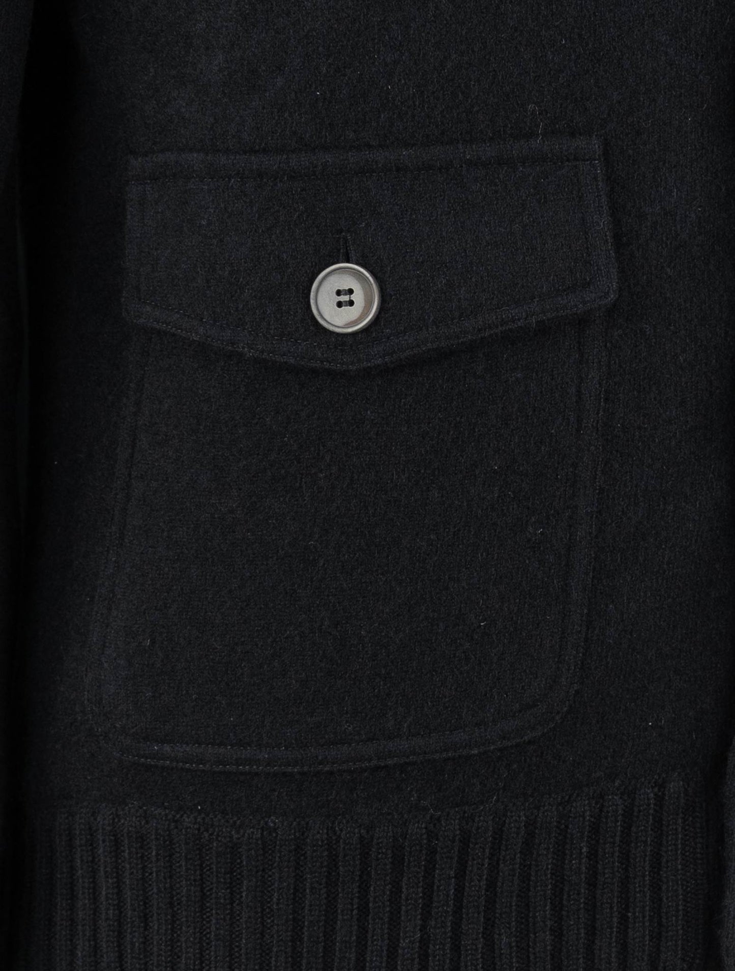 Barba Napoli Black Cashmere Sweater Cardigan
