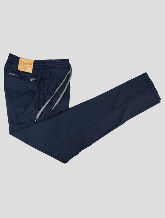 Marco Pescarolo Dark Blue Cotton Silk Ea Pants