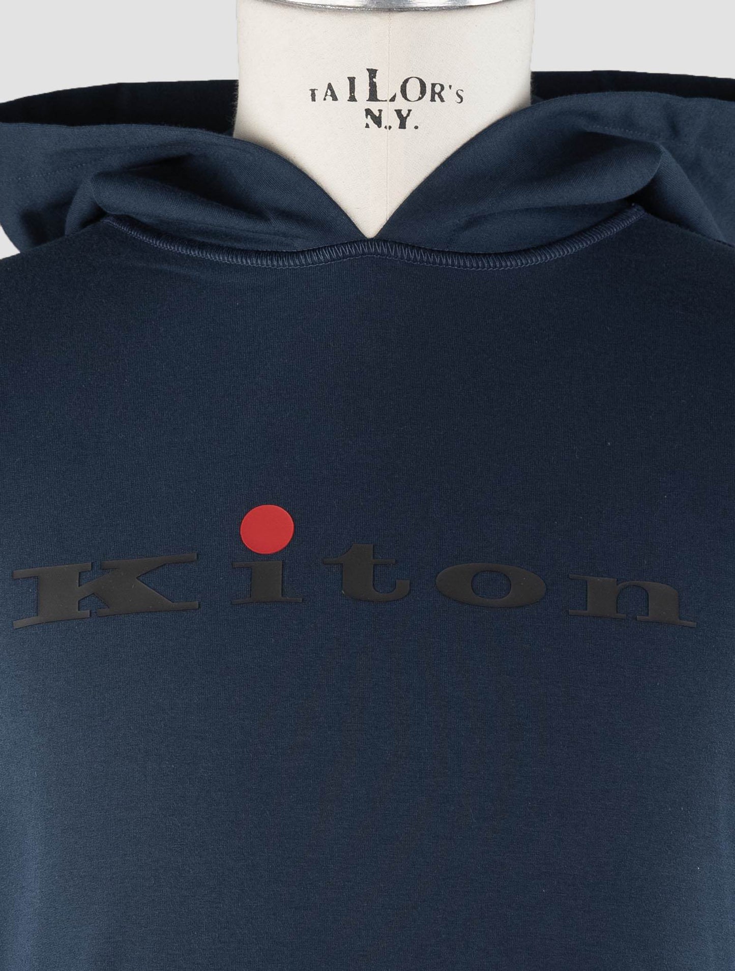 Kiton blue cotton ea svetr