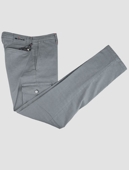 Kiton Light Gray Cotton Ea Cargo Pants