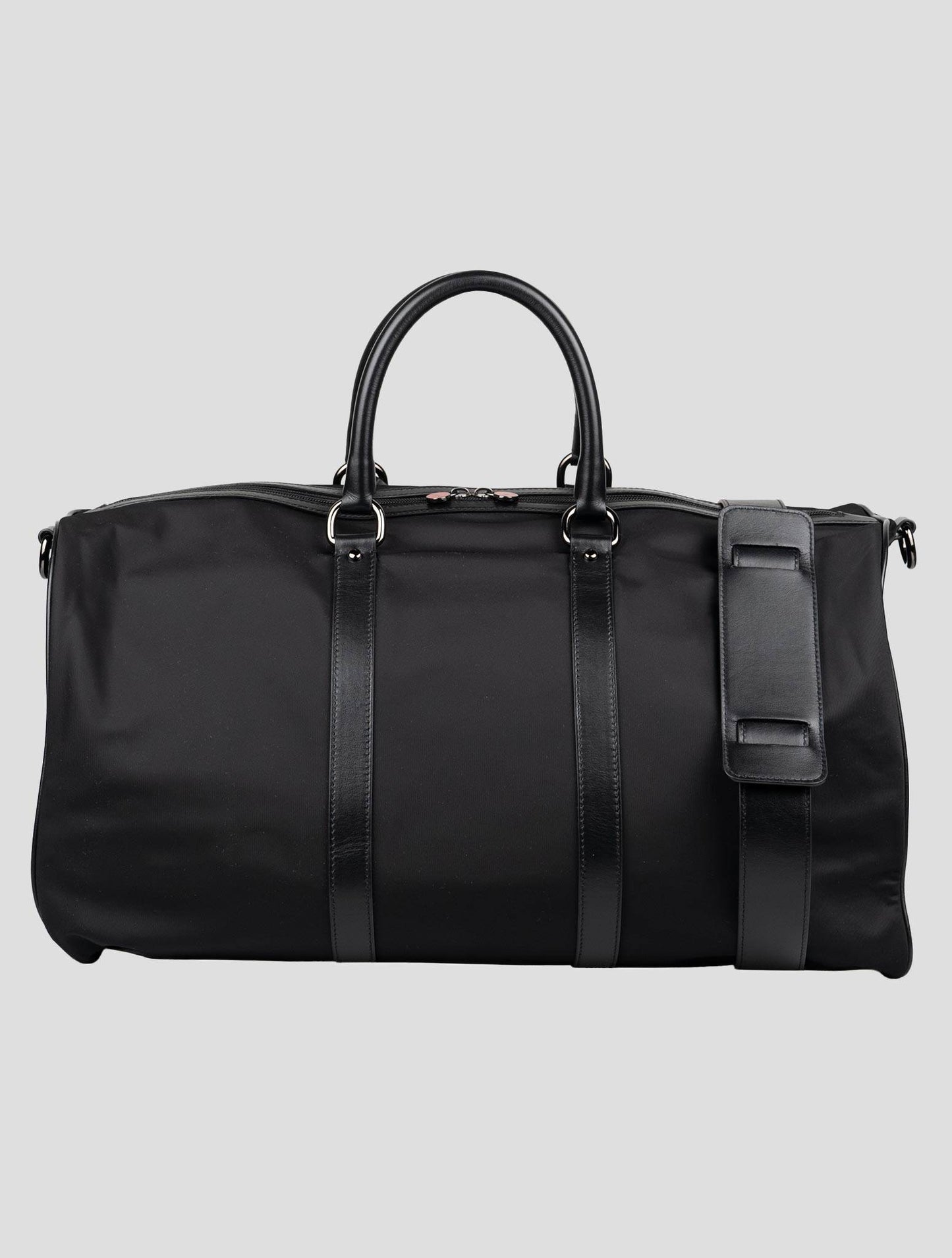 Kiton Black Pa Pc Leather Travelbag