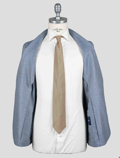 Barba Napoli Light Blue Wool Cashmere Blazer