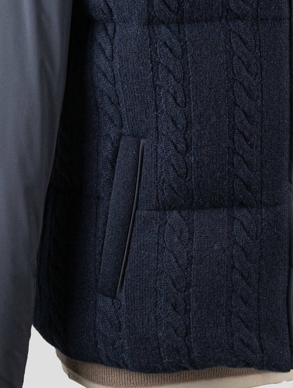 Cesare Attolini Blue Cashmere Pl Coat