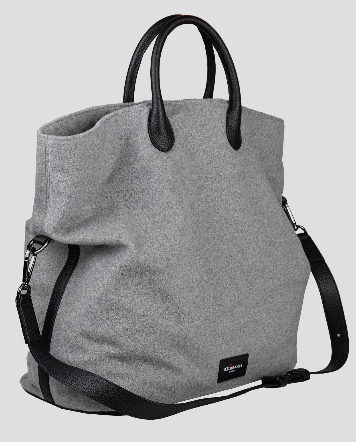 Kiton Graue Kaschmir tasche