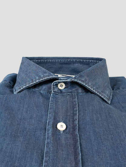 Brunello Cucinelli Denim Cotton Shirt