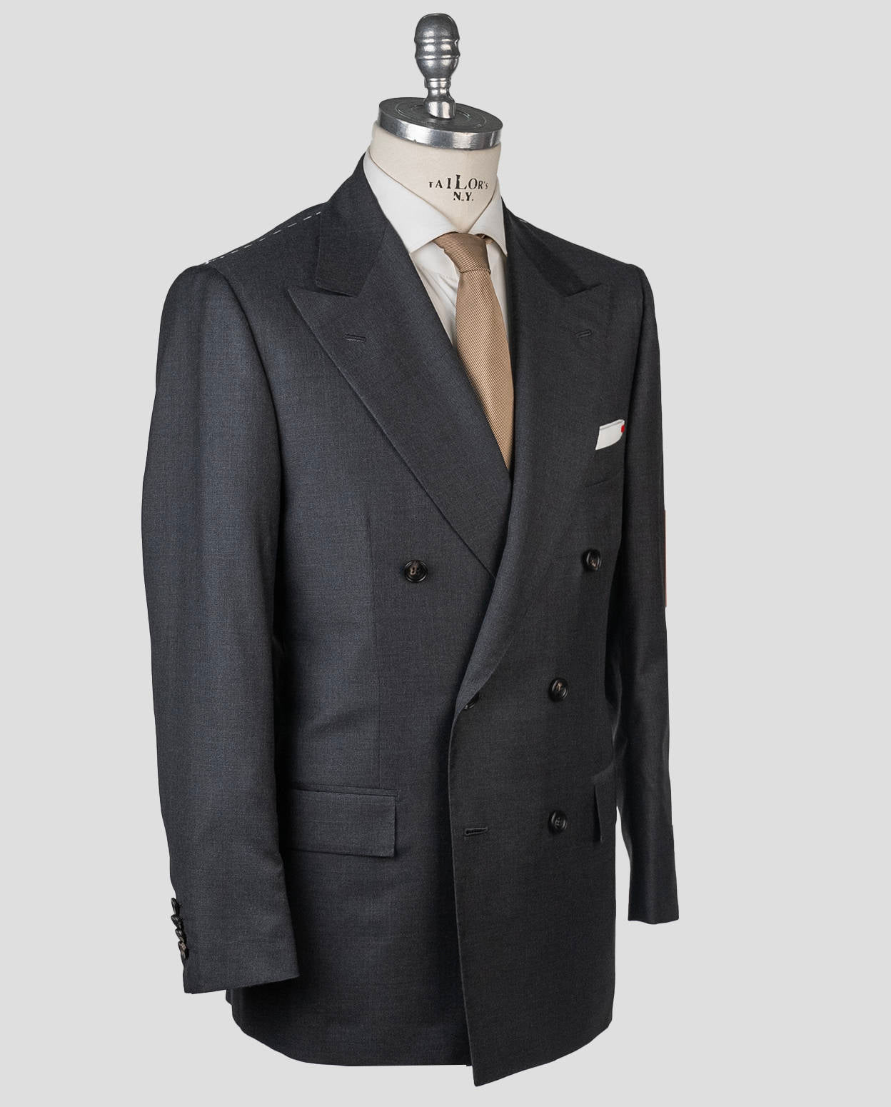 Kiton Gray Virgin Wool 140's Suit