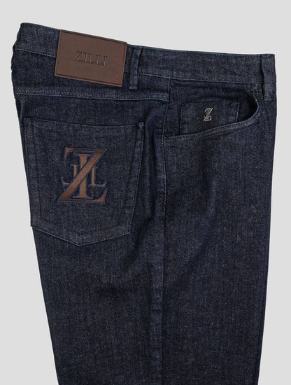 Zilli Blue Navy Cotton Ea Jeans