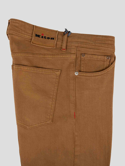 Kiton Light Brown Cotton Ea Jeans