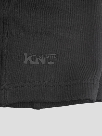 KNT Kiton Pantalon court en coton noir
