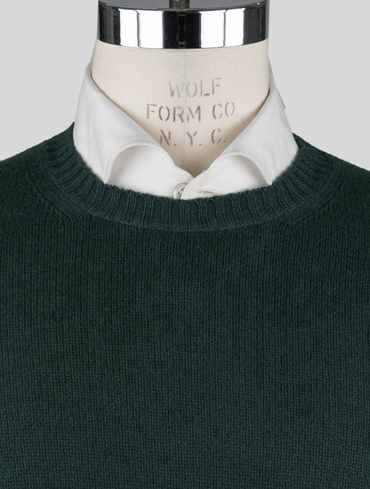 Malo groene maagdelijke wollen trui met ronde hals