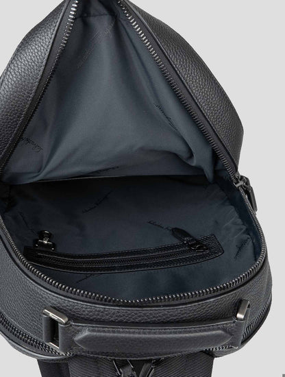 Ferragamo Black Leather Backpack Bag