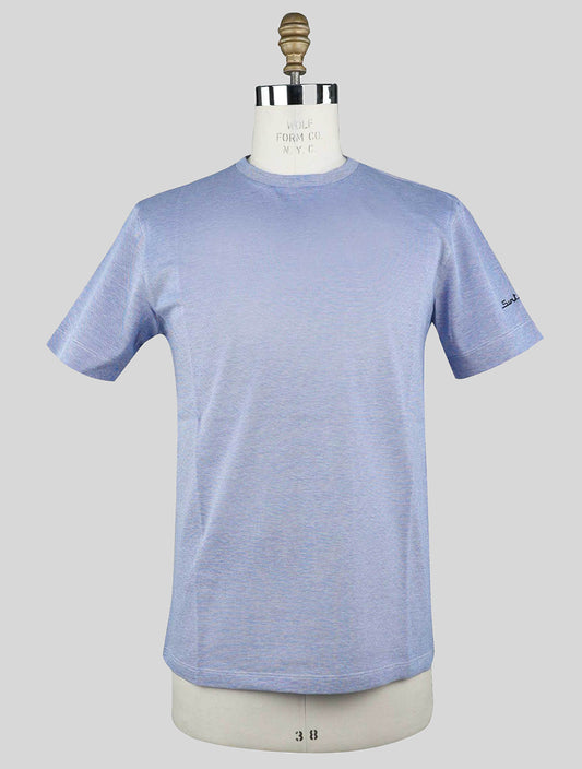 Sartorio Napoli ライトブルー コットン Tシャツ