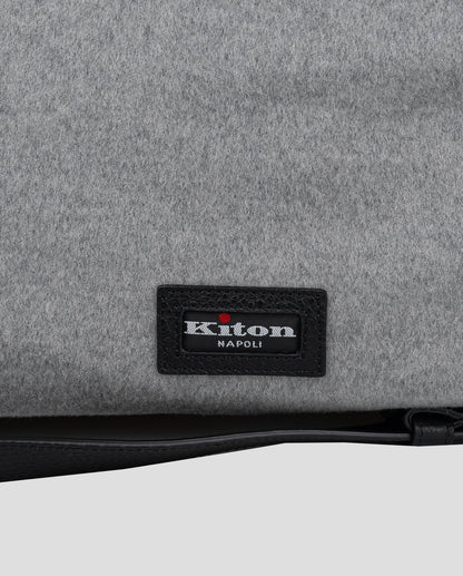 Kiton Gray Cashmere Bag