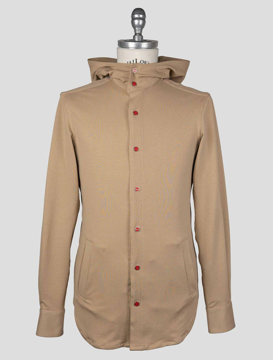 Kiton Beige Cotton Ea Shirt Mariano