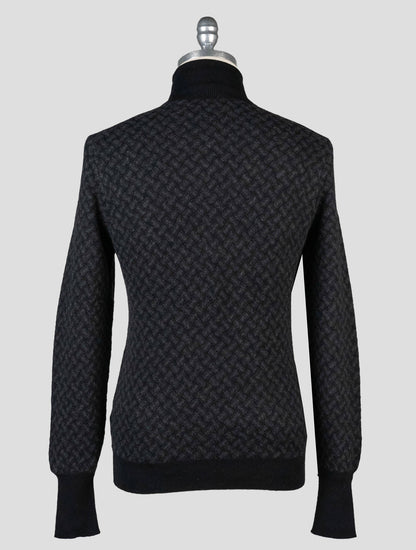 Drumohr Gray Cashmere Sweater Turtleneck